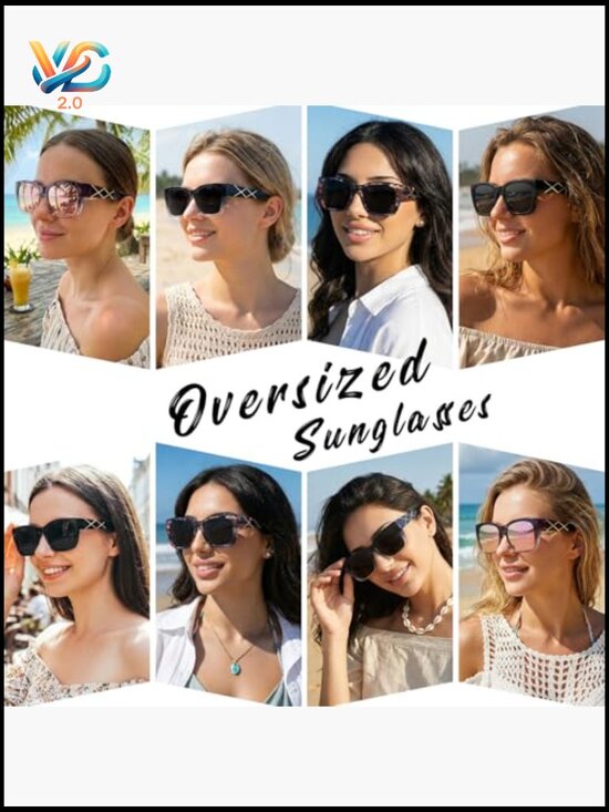 Polarized Fit Over Sunglasses Oversized Square UV400 Protection Driving Shades main image 6